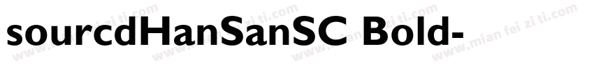 sourcdHanSanSC Bold字体转换